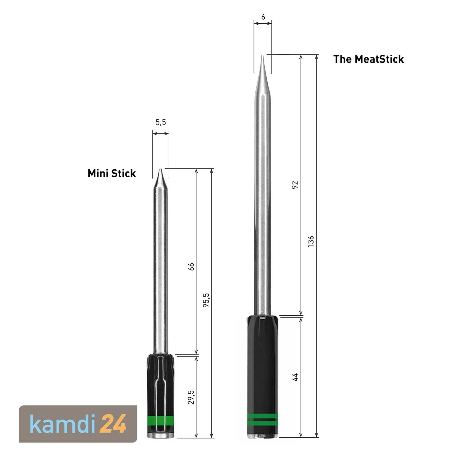 The MeatStick Einzelstick Temperaturfühler Grün 7 The MeatStick Einzelstick Temperaturfühler Grün – Bild 5