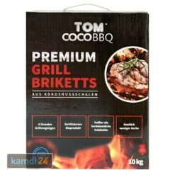 TOM COCO Grill-Kokoskohle Briketts, Quader, 2 X 10 Kg (20 Kg) -Outdoorchef-ausverkauf tom coco grill kokoskohle briketts quader 2 x 10 kg 20 kg 15547 m 1
