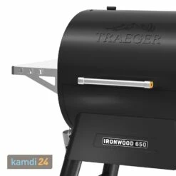 Traeger IRONWOOD 650 Pellet Grill Schwarz Inkl. Abdeckhaube, Ablaufblech-Schutzfolie + Hartholz Pellets Cherry 9 Kg -Outdoorchef-ausverkauf traeger ironwood 650 pellet grill schwarz inkl abdeckhaube ablaufblech schutzfolie hartholz pellets cherry 9 kg 21320 m 4