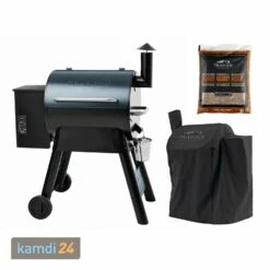 Traeger Pro Series 22 Pelletgrill Inkl. Abdeckhaube + 2x Hartholz Pellets Hickory 9 Kg