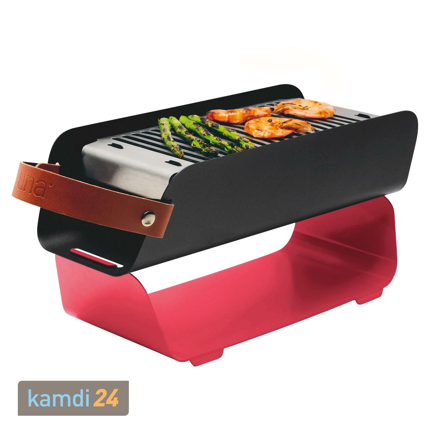 UNA Holzkohlegrill Erdbeerrot Geschenkset Mit Grillwein Weiß Und Rot Und Ankerkraut Gewürzmischung Weihnachtspups 4 UNA Holzkohlegrill Erdbeerrot Geschenkset Mit Grillwein Weiß Und Rot Und Ankerkraut Gewürzmischung Weihnachtspups – Bild 2