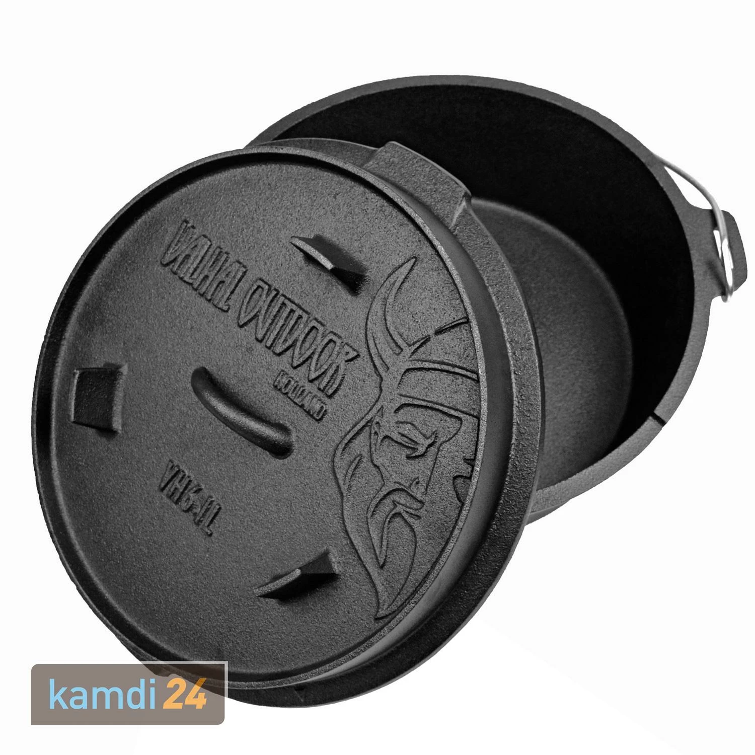 Valhal Outdoor Dutch Oven 6,1 L Mit Füßen 4 Valhal Outdoor Dutch Oven 6,1 L Mit Füßen – Bild 2