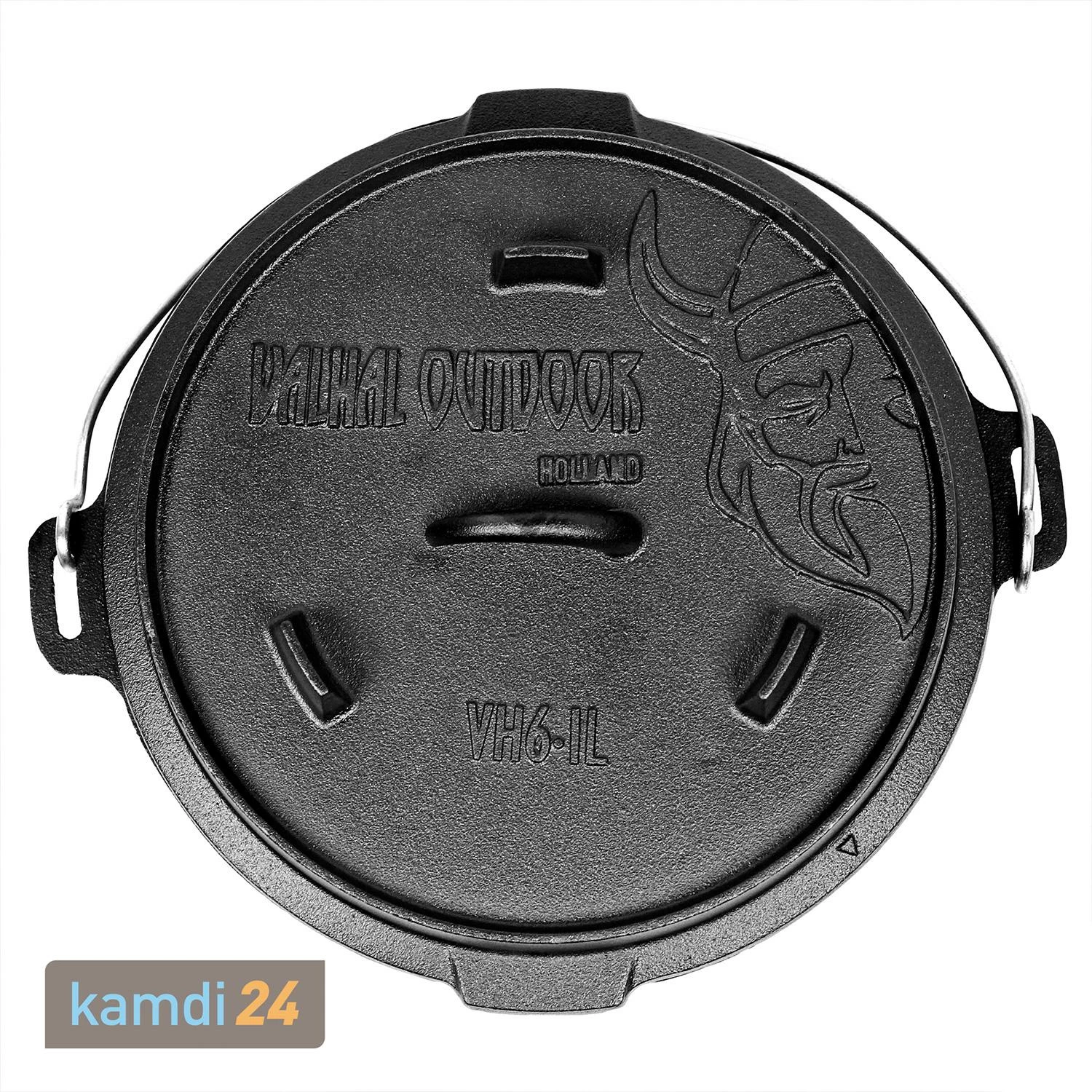 Valhal Outdoor Dutch Oven 6,1 L Mit Füßen 5 Valhal Outdoor Dutch Oven 6,1 L Mit Füßen – Bild 3