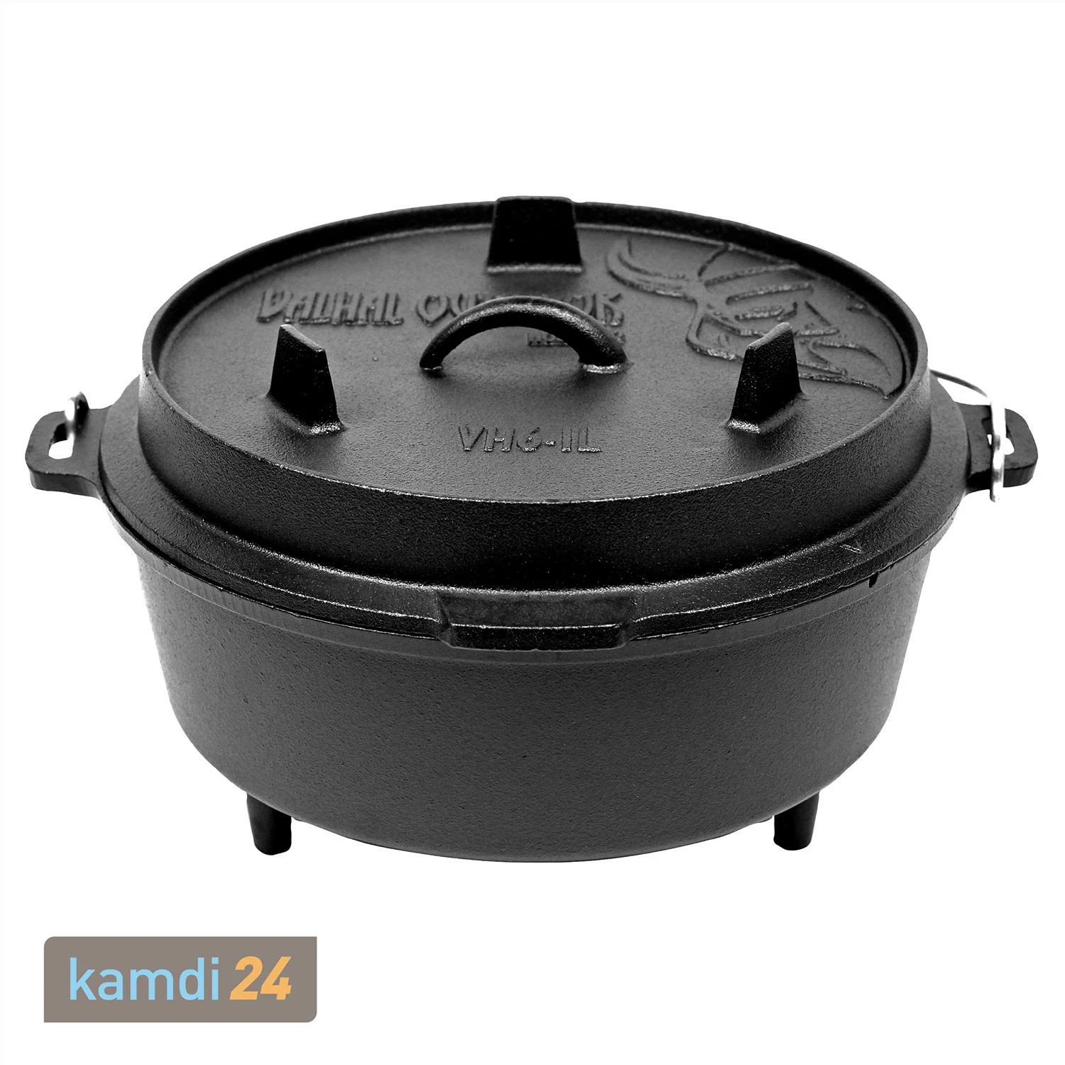 Valhal Outdoor Dutch Oven 6,1 L Mit Füßen 3 Valhal Outdoor Dutch Oven 6,1 L Mit Füßen