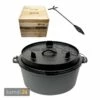 Valhal Outdoor Dutch Oven 8 L Set Inkl. Holzkiste Zur Aufbewahrung Und Deckelheber -Outdoorchef-ausverkauf valhal outdoor dutch oven 8 l set mit holzkiste zur aufbewahrung und deckelheber