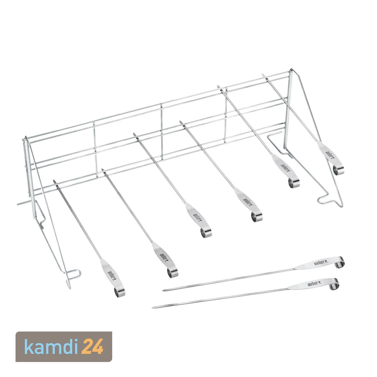 Weber Elevations-Tiered-Grilling-System Edelstahl Mit Grillspießen 4 Weber Elevations-Tiered-Grilling-System Edelstahl Mit Grillspießen – Bild 2