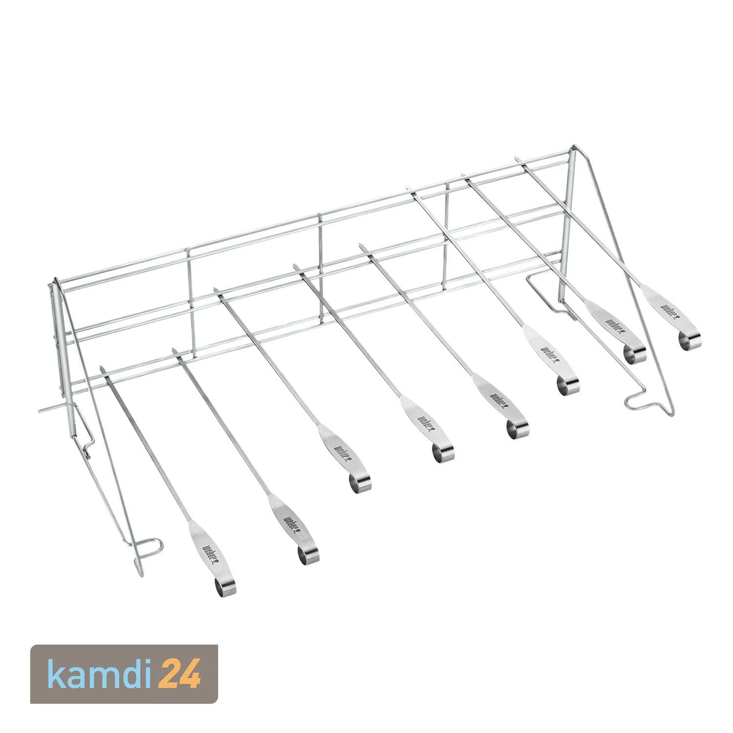 Weber Elevations-Tiered-Grilling-System Edelstahl Mit Grillspießen 3 Weber Elevations-Tiered-Grilling-System Edelstahl Mit Grillspießen