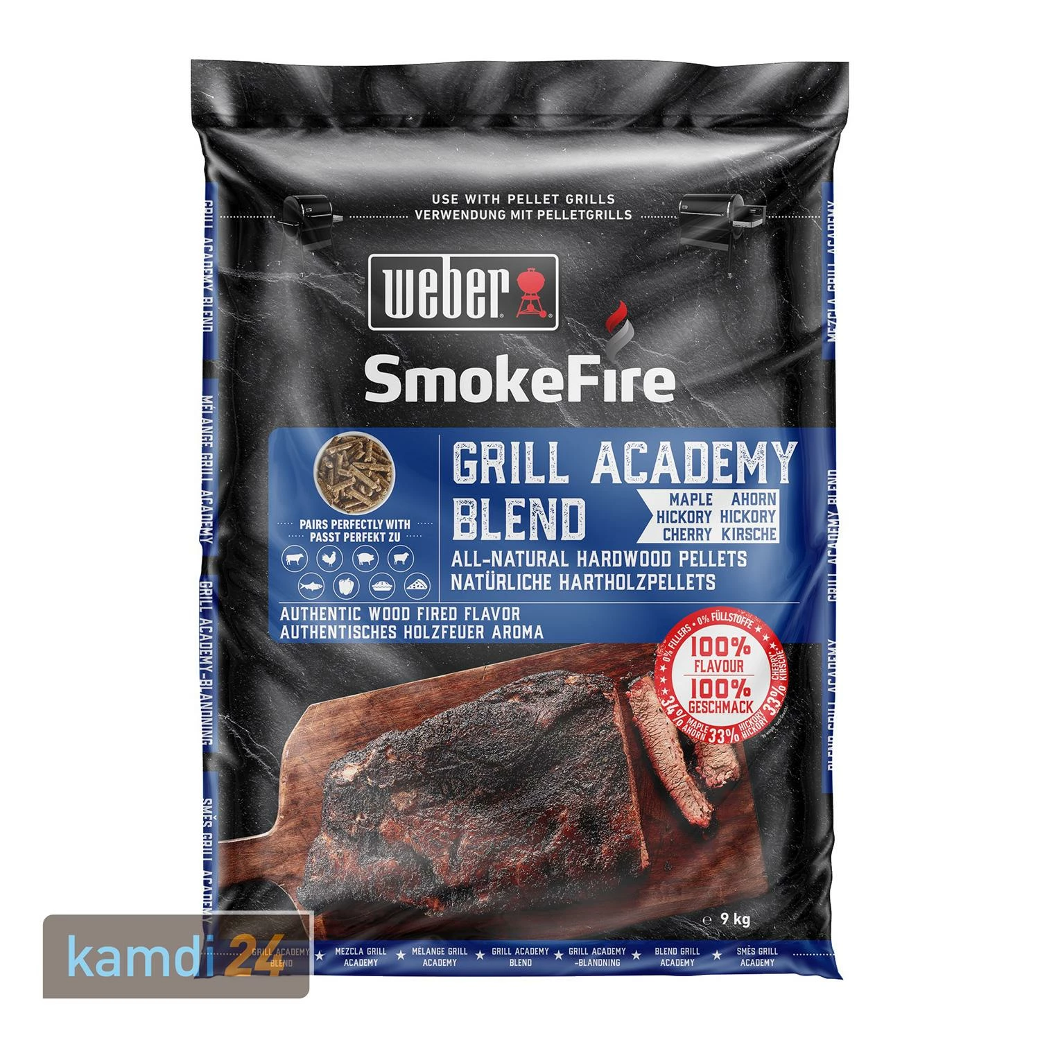Weber SmokeFire-Hartholzpellets Grill Academy Blend 9 Kg 3 Weber SmokeFire-Hartholzpellets Grill Academy Blend 9 Kg