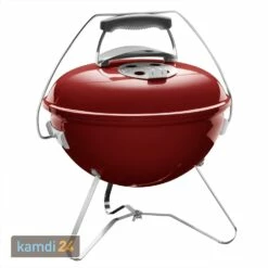Weber Smokey Joe Premium Holzkohlegrill 37 Cm Crimson -Outdoorchef-ausverkauf weber smokey joe premium holzkohlegrill 37 cm crimson 25548 m 2