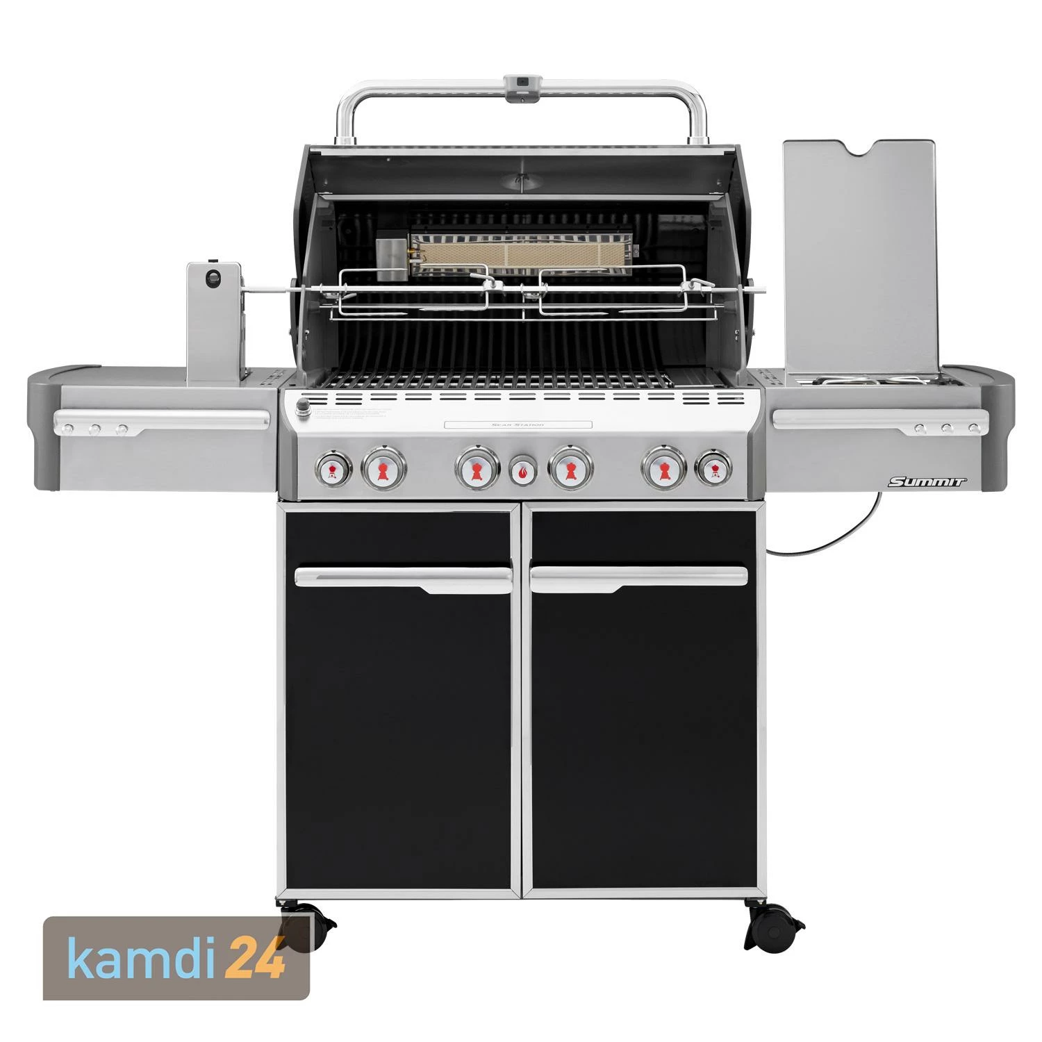 Weber Summit E-470 GBS Gas-Grillstation Schwarz 4 Weber Summit E-470 GBS Gas-Grillstation Schwarz – Bild 2