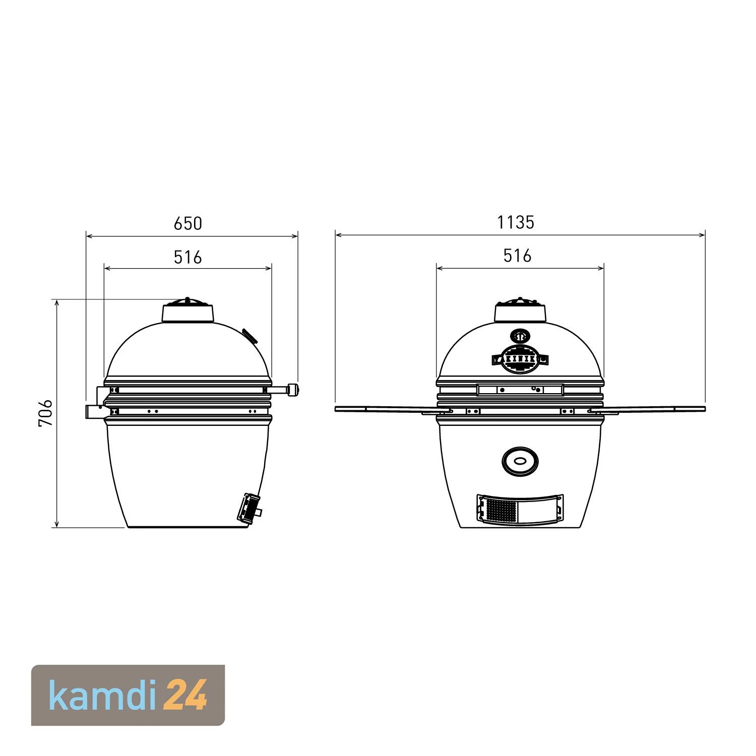 Yakiniku Keramik Grill Kamado M 16" 14 Yakiniku Keramik Grill Kamado M 16" – Bild 12