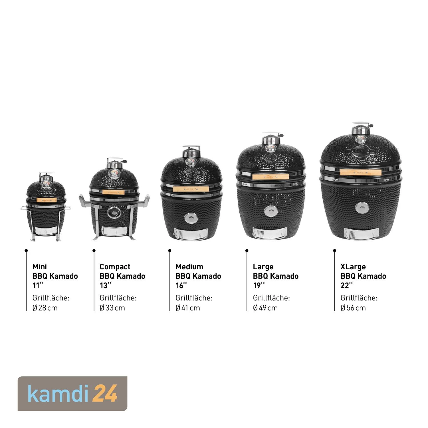 Yakiniku Keramik Grill Kamado Mini 11" Inkl. Tragegestell 5 Yakiniku Keramik Grill Kamado Mini 11" Inkl. Tragegestell – Bild 3