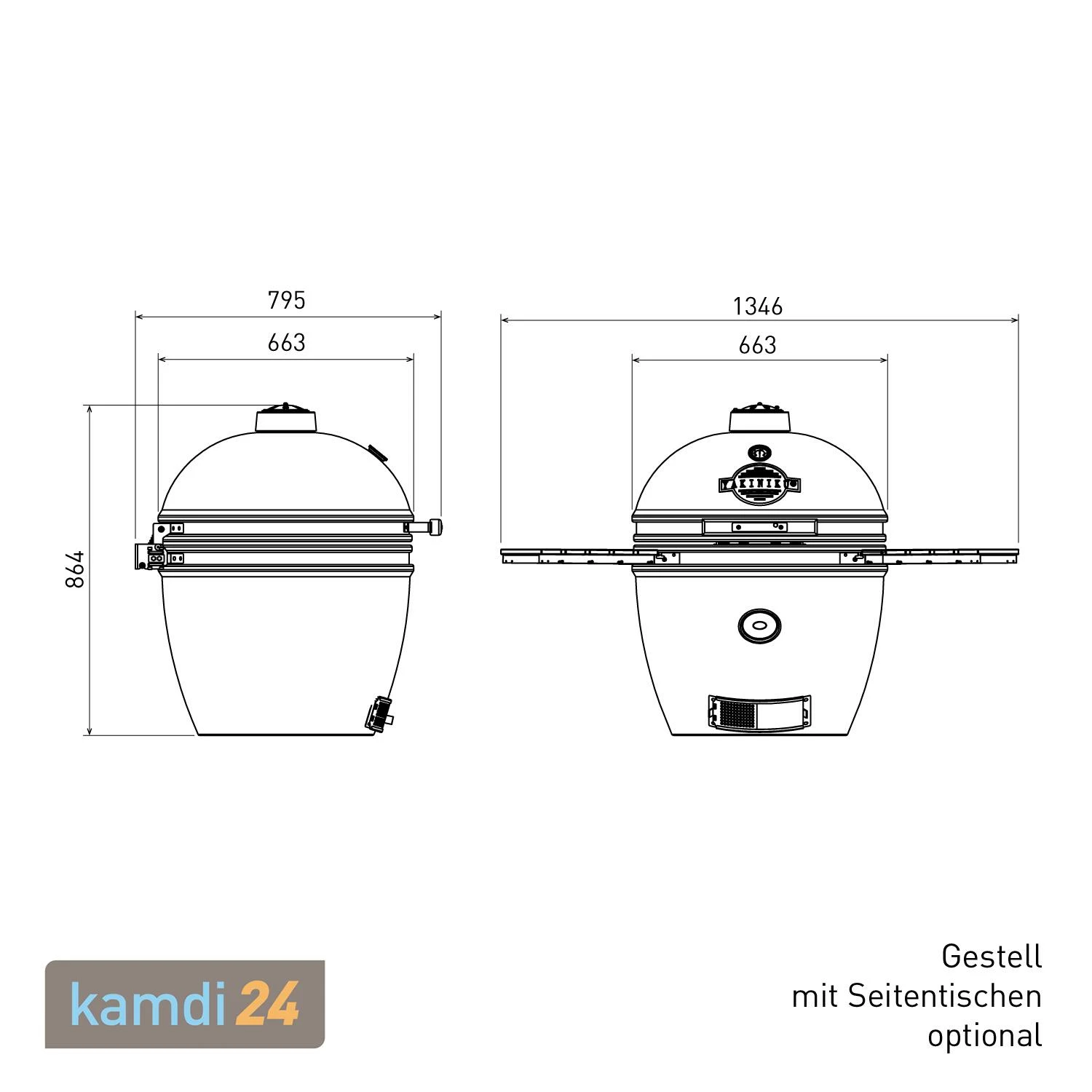 Yakiniku Keramik Grill Kamado XL 22" Inkl. Pro-Set 13 Yakiniku Keramik Grill Kamado XL 22" Inkl. Pro-Set – Bild 11