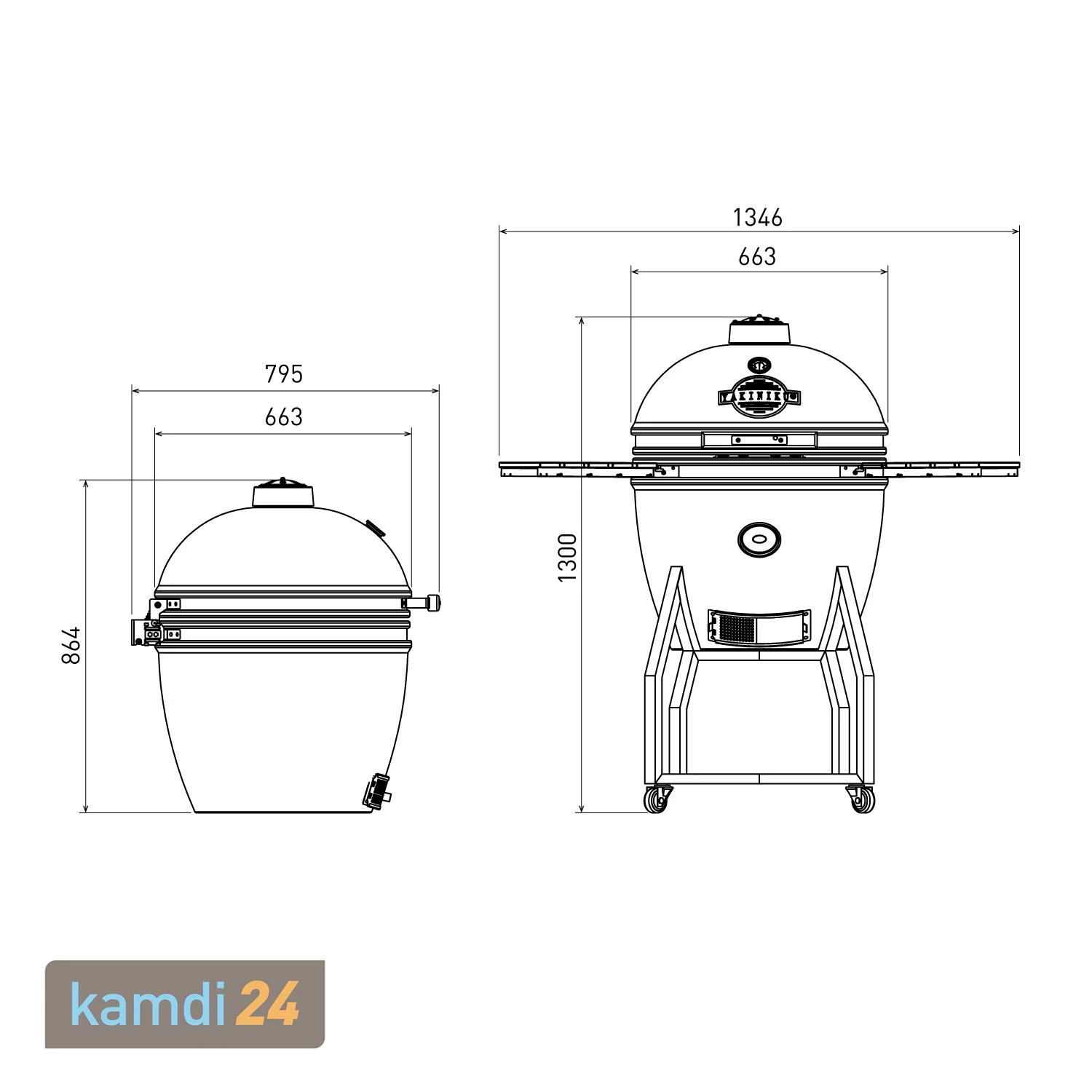 Yakiniku Keramik Grill Kamado XL 22" Mit Gestell Inkl. Pro-Set 13 Yakiniku Keramik Grill Kamado XL 22" Mit Gestell Inkl. Pro-Set – Bild 11