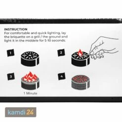 Yakiniku Kokosbriketts Rund 10 X 4 Stück -Outdoorchef-ausverkauf yakiniku kokosbriketts rund 10 x 4 stueck 20537 m 7